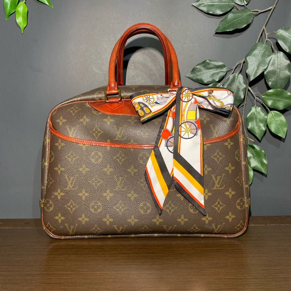 Louis Vuitton Brown and Red Handbag